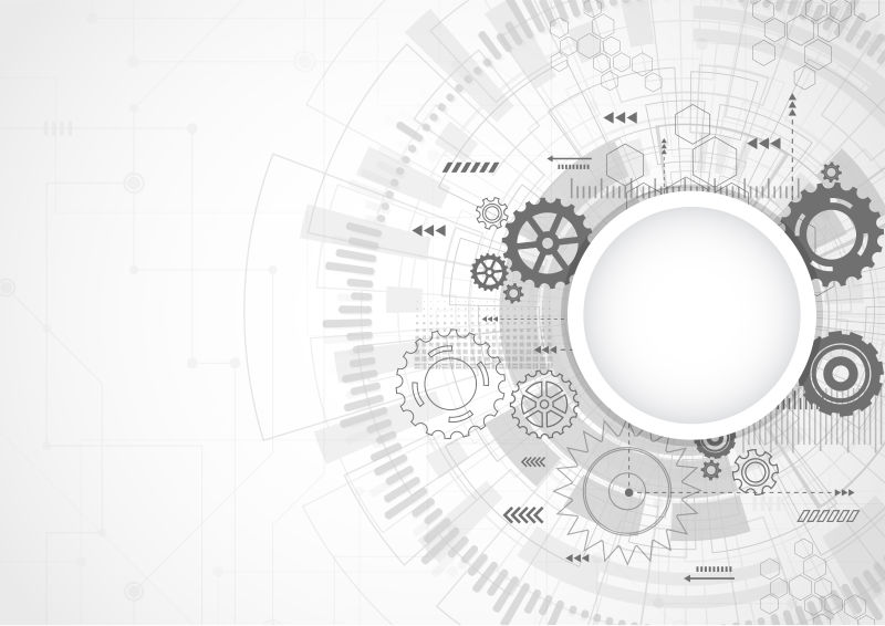 抽象技术概念背景-矢量图解