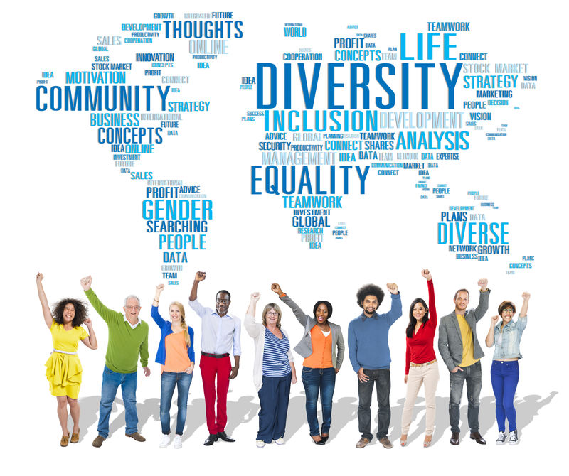 多样性种族世界全球社区概念