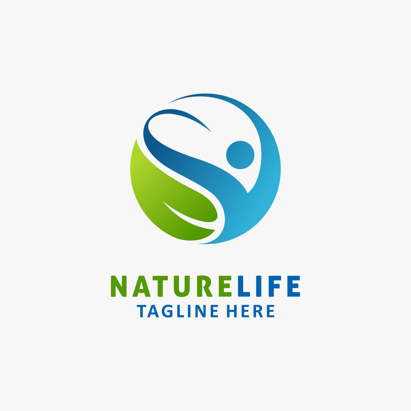 自然生活标志设计