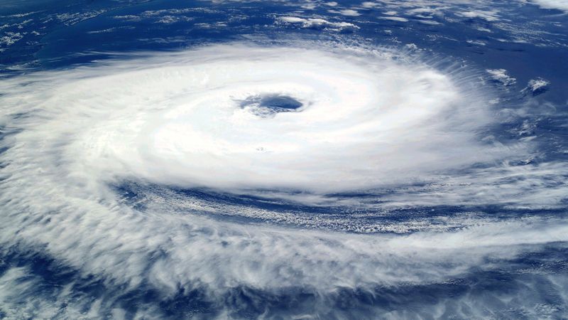 热带气旋威尔玛-卫星视图-这张图片的元素由美国宇航局提供