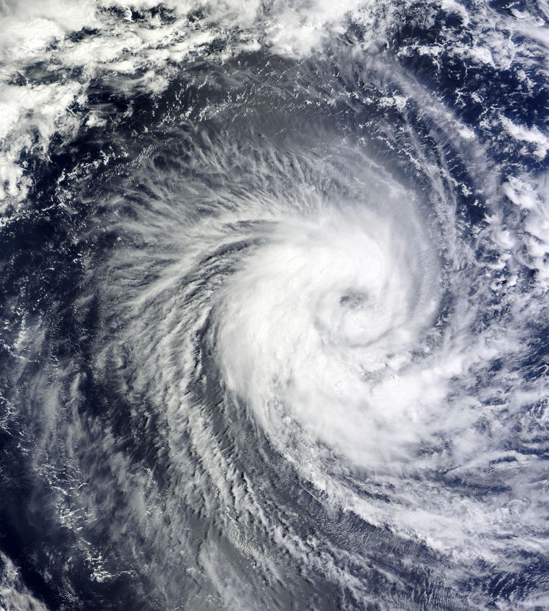 热带气旋威尔玛-卫星视图-这张图片的元素由美国宇航局提供