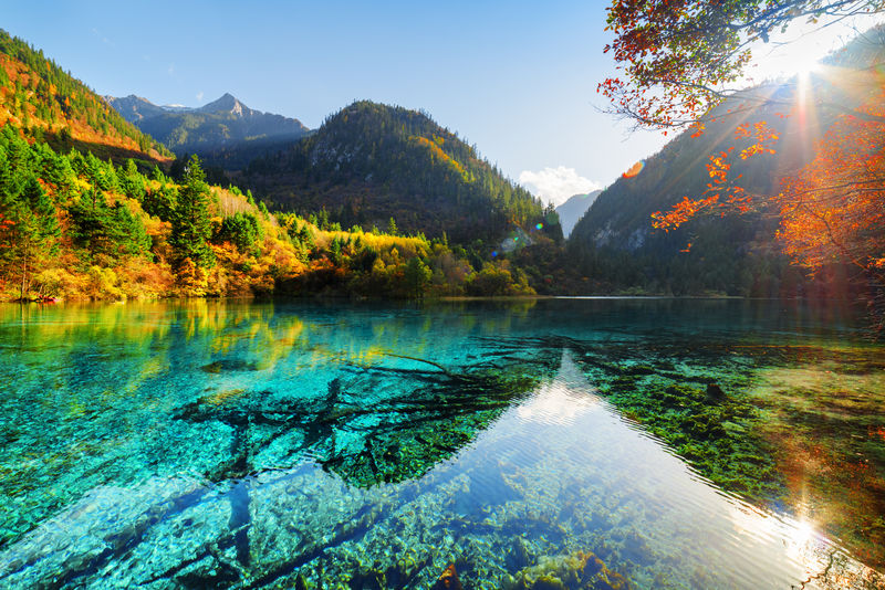 林山五花湖风景