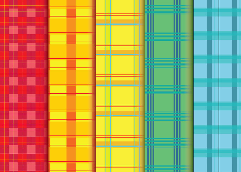 无缝苏格兰图案集全彩
