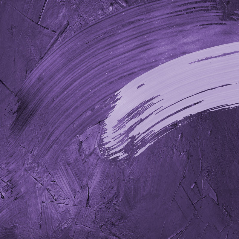 紫罗兰色亚克力纹理-在白纸背景上有抽象的水洗和笔触-时尚的外观-混沌抽象有机设计
