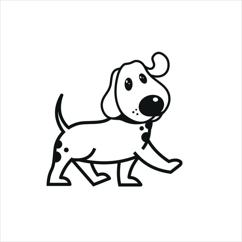 狗标志设计矢量图标