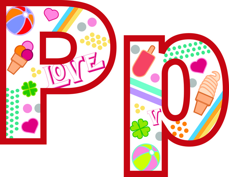 矢量单个字母P设计