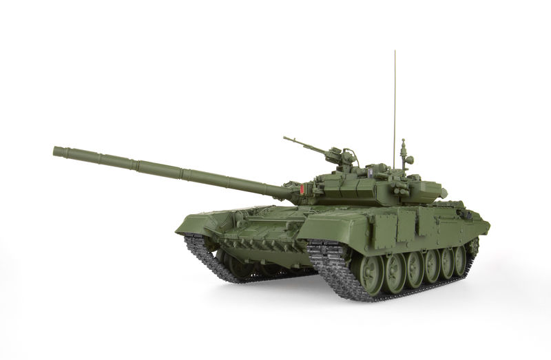 T-90主战坦克。模型。