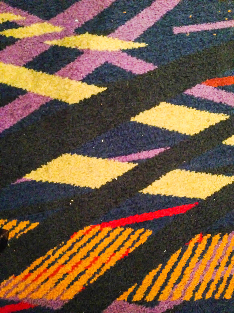 彩色泰国秘鲁风格地毯表面特写