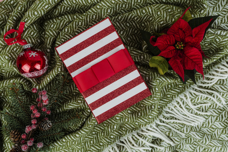 圣诞主题一品红礼品盒