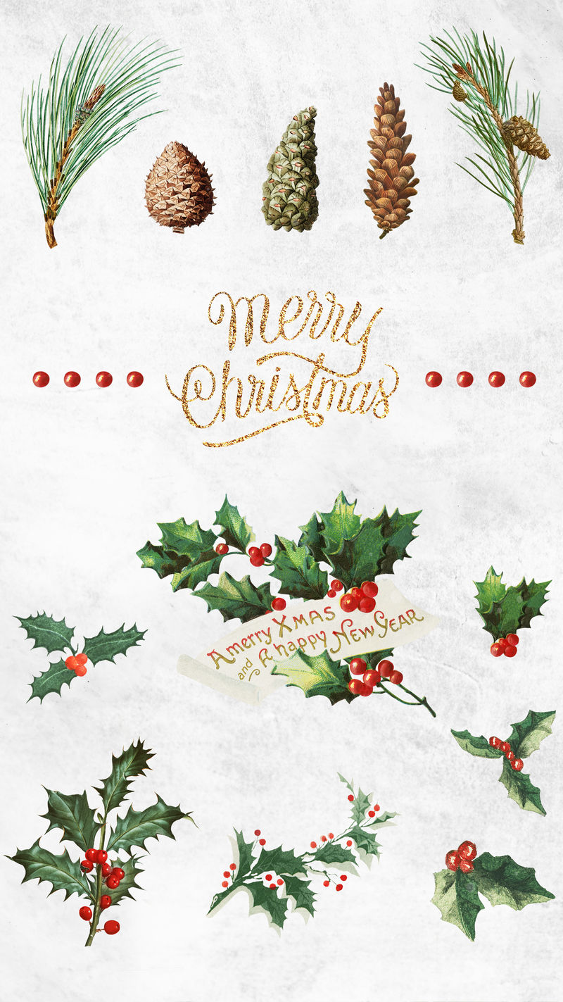 圣诞快乐设计系列手机壁纸