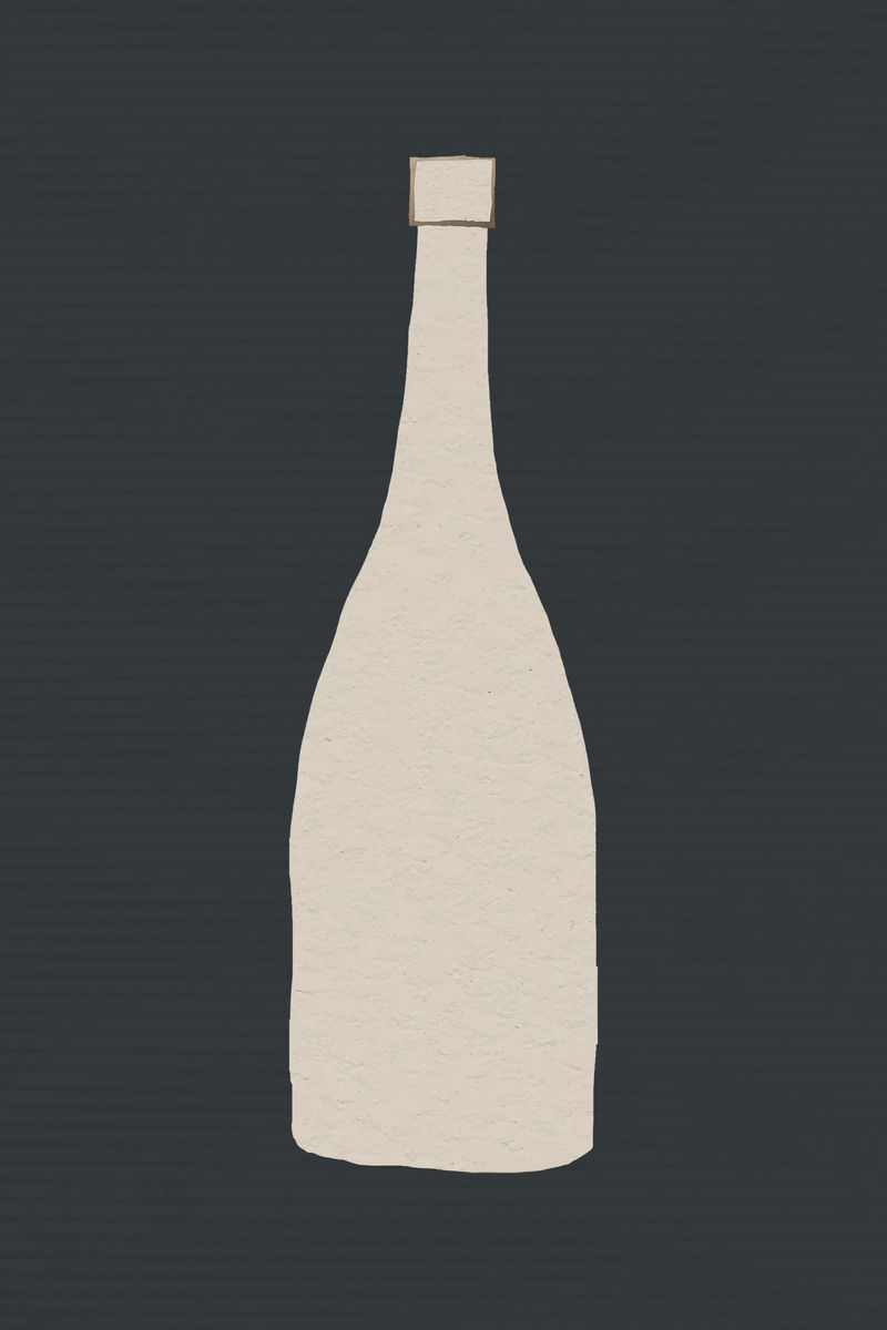 节日米色香槟瓶psd设计元素
