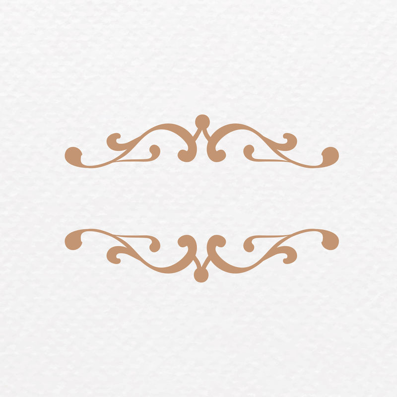 典雅的青铜装饰矢量框架