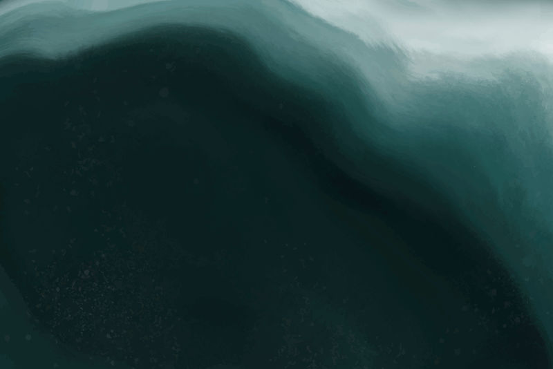 深蓝色海浪矢量水彩图形