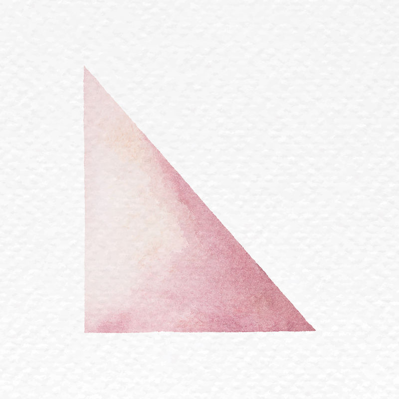 三角形水彩手绘矢量