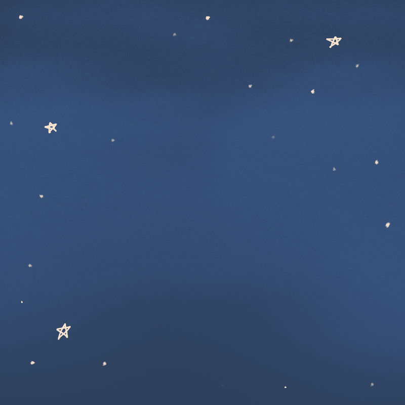 水彩画插图中的星夜蓝色背景psd