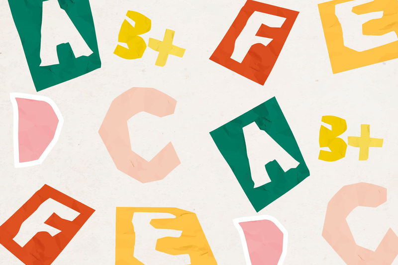 彩色ABC字母矢量图案儿童背景