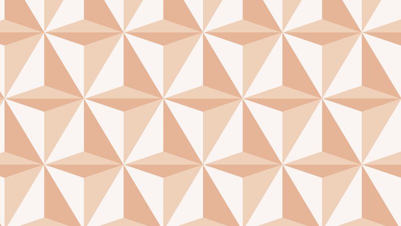 抽象风格的三角形3D几何图案矢量橙色背景