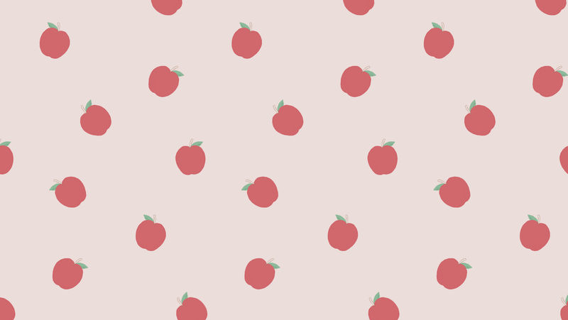 苹果水果图案彩色背景