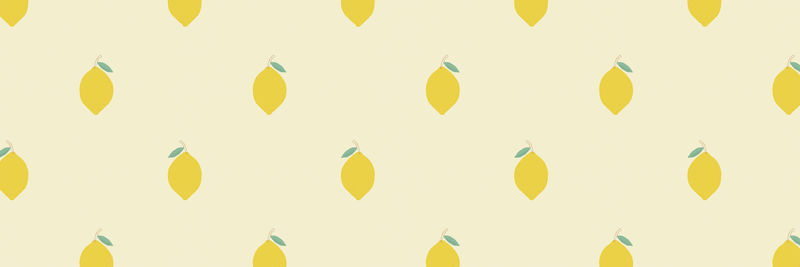 水果柠檬图案粉彩背景