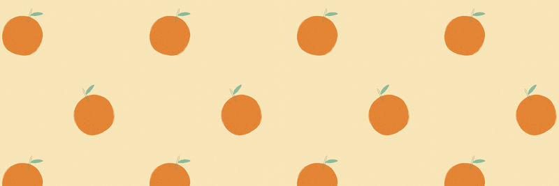 水果橙图案粉彩背景