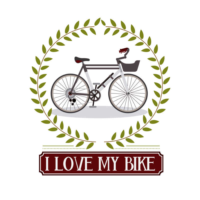 矢量自行车标志设计