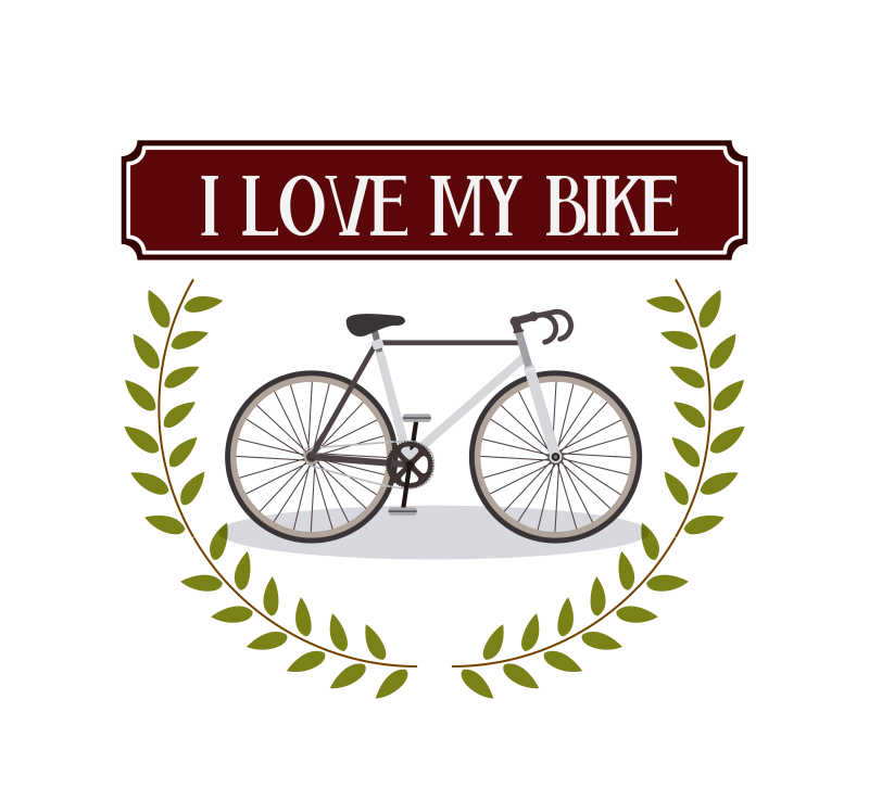 矢量自行车标志的设计
