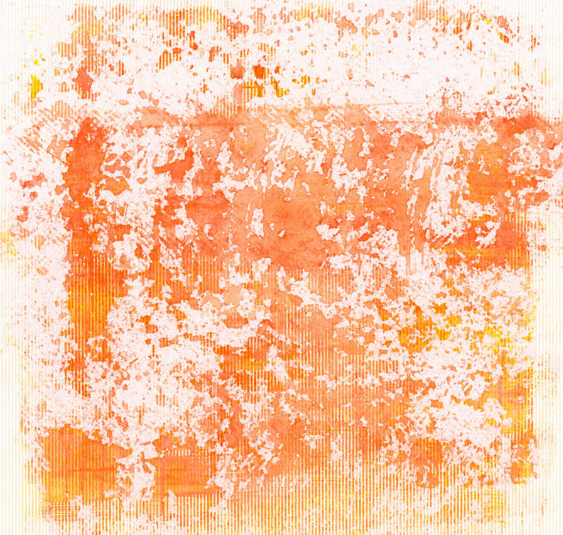 抽象手绘橙色水彩背景