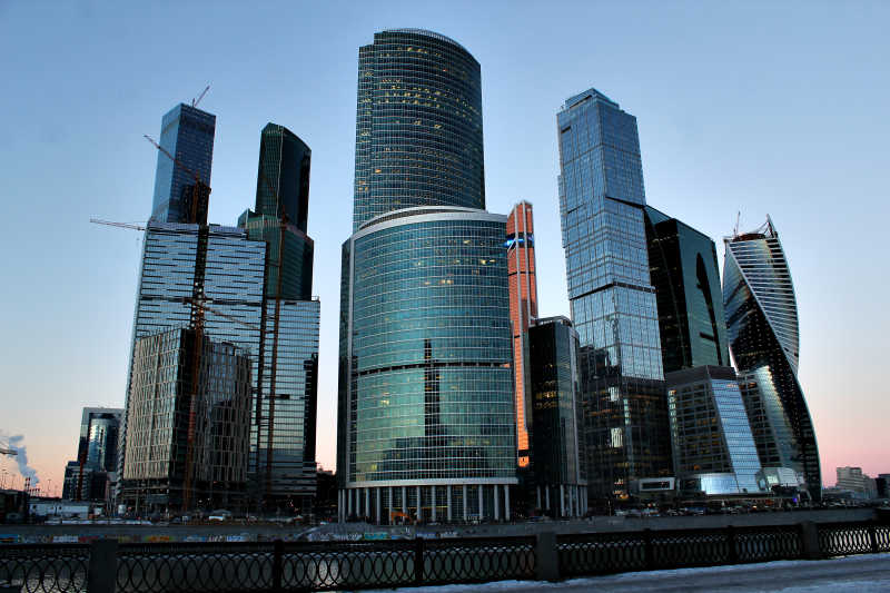 莫斯科市商务中心现代城市建筑