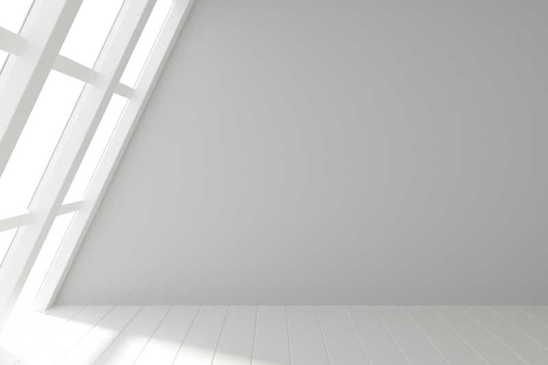 空白木板室内窗户