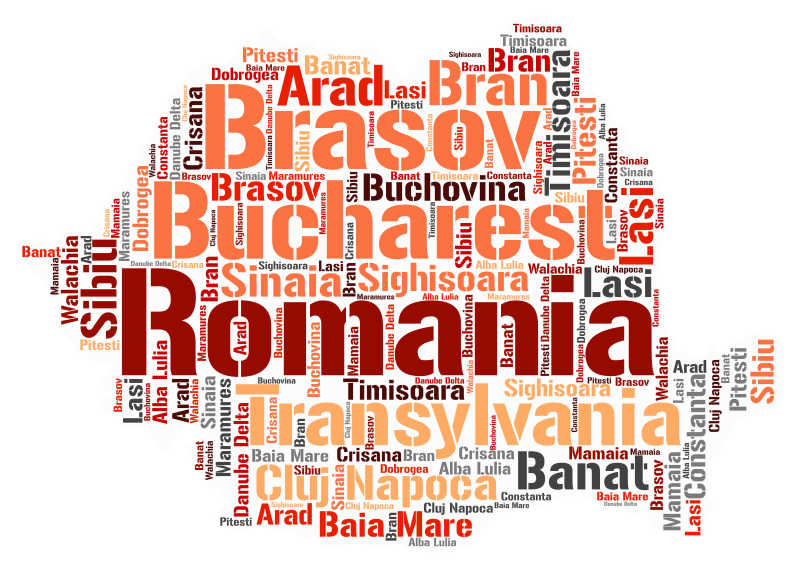 罗马尼亚旅游地名字母
