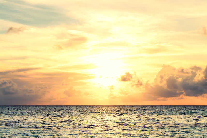 马尔代夫的日落风景