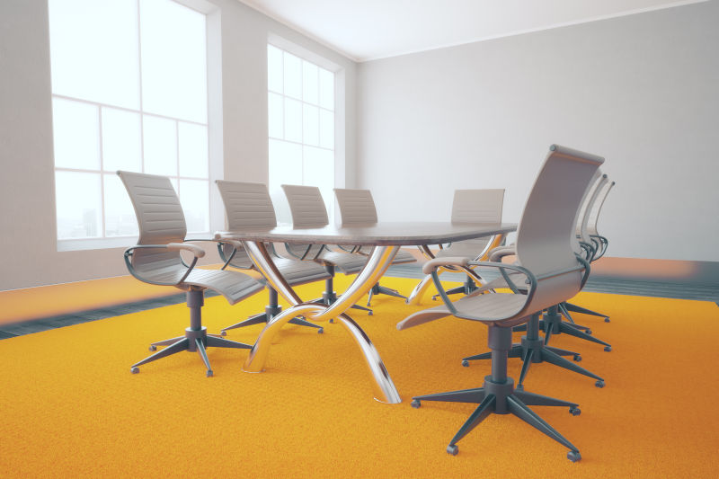 黄色地毯的会议室