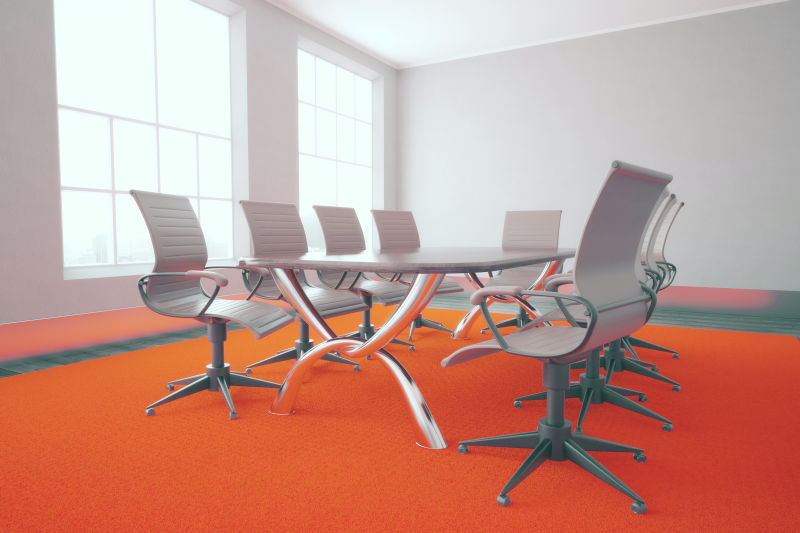 红色地毯的会议室