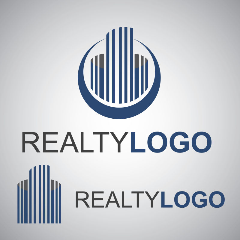 创意的房地产矢量logo模板